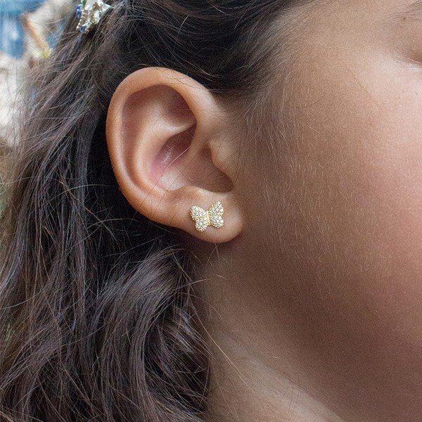 Brinco chuveirinho Zirconia