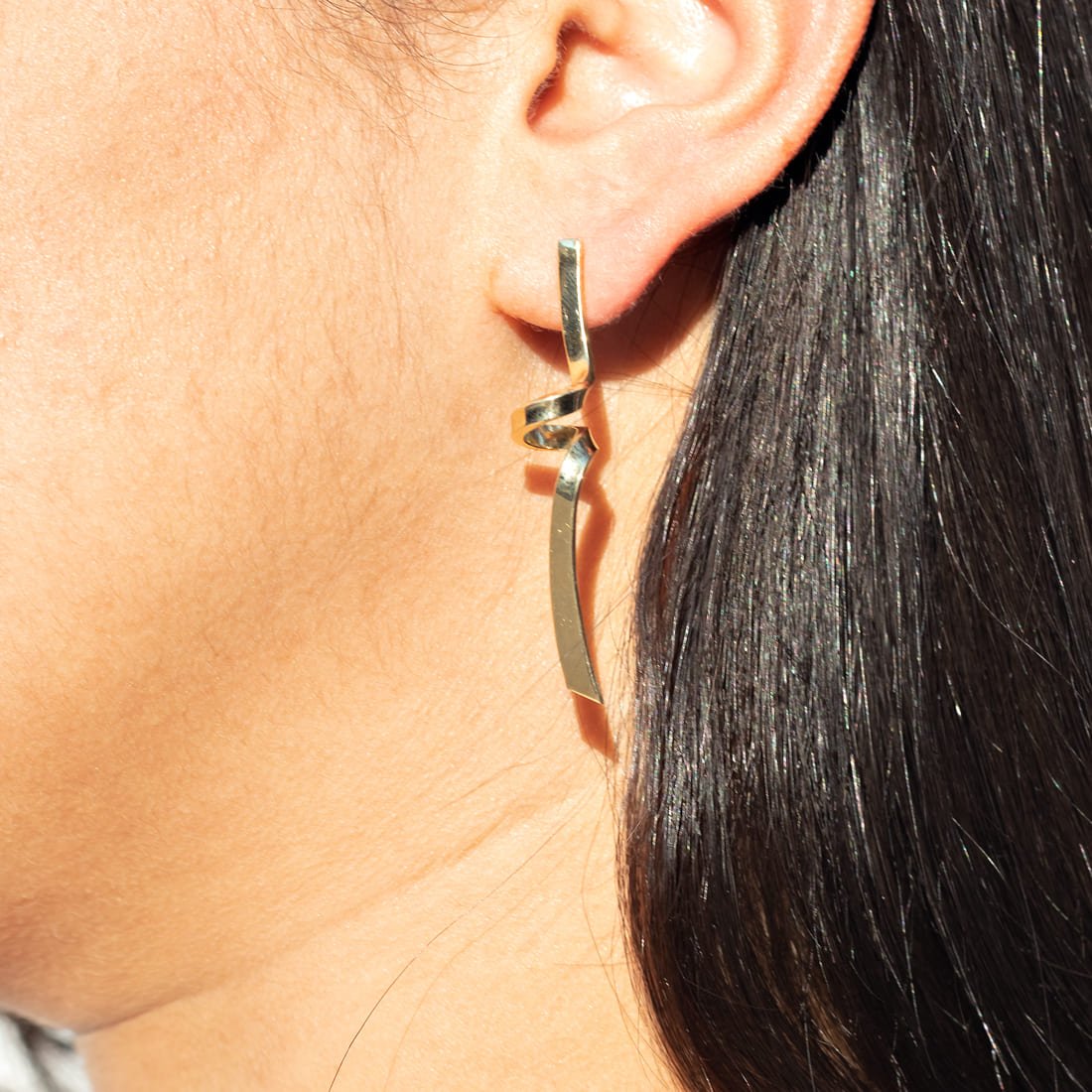 Brinco Confete Ouro Liso