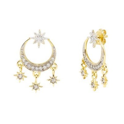 Brinco Constelação Lucky Stars Diamantes