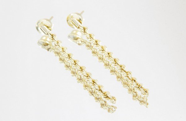 Brinco Cordão Torcido Ouro 18k