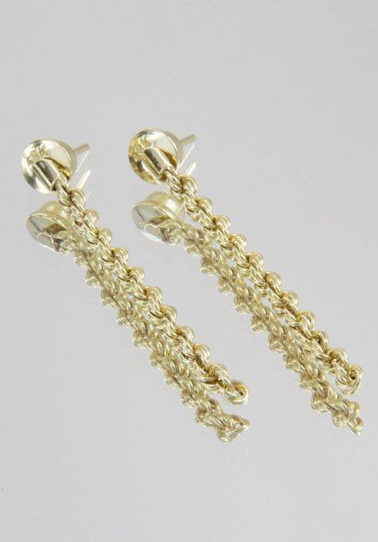 Brinco Cordão Torcido Ouro 18k