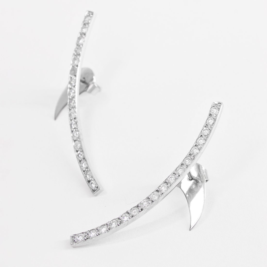 Brinco Earcuff Canoa Diamantes Extras 
