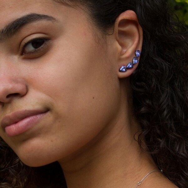 Brinco Earcuff Tanzanitas