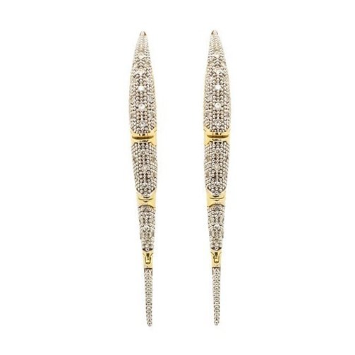 Brinco Escamas Dobráveis Diamantes