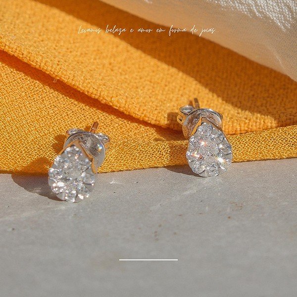 Brinco Gotinha Diamantes