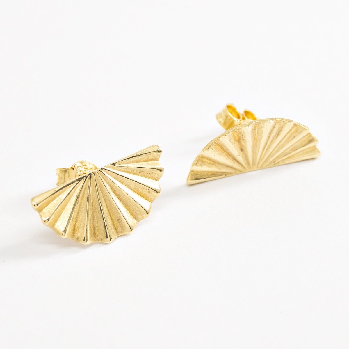 Brinco Leque Ouro 18k