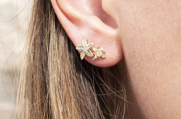 Brinco Lucky Star Diamantes