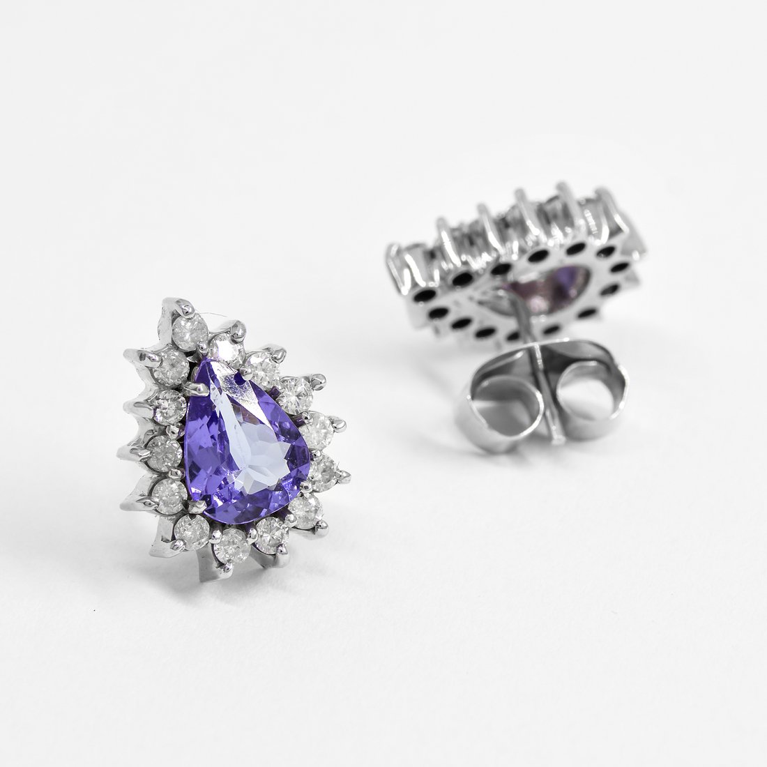 Brinco Max Princess Gota Tanzanita e Diamantes 