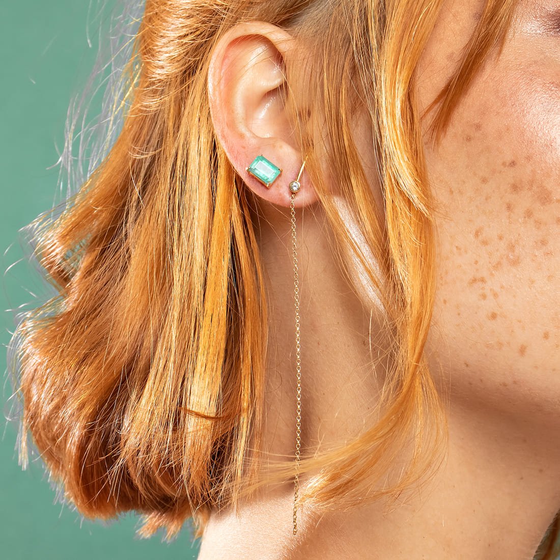Brinco Minimal Diamantes