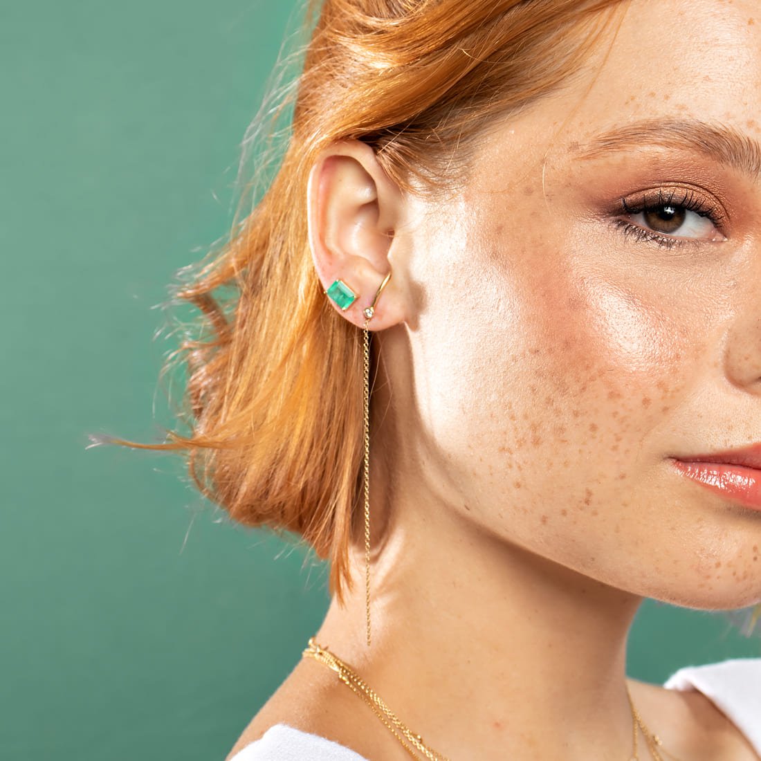 Brinco Minimal Diamantes