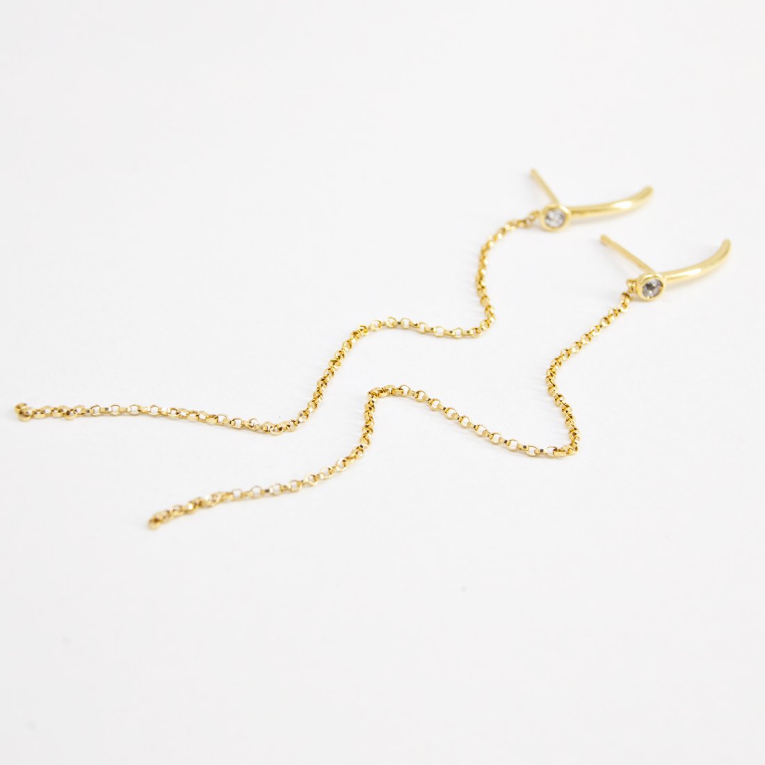 Brinco Minimal Diamantes