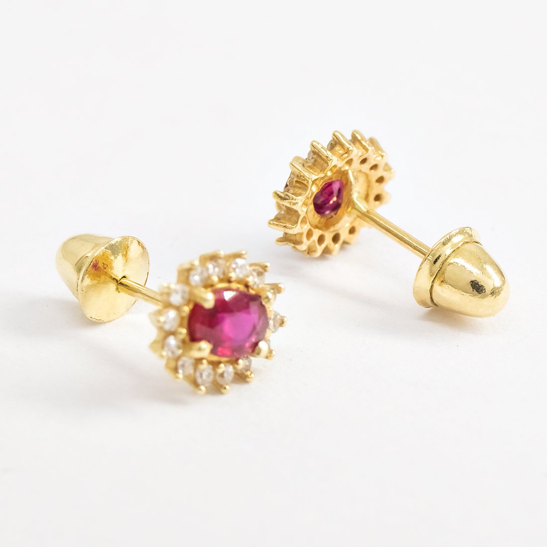 Brinco Princess Rubi e Diamantes 