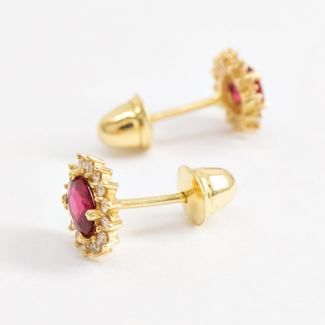 Brinco Princess Rubi e Diamantes 