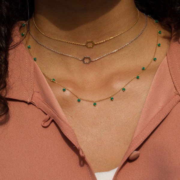 Choker Estrela Coexist Prata 925