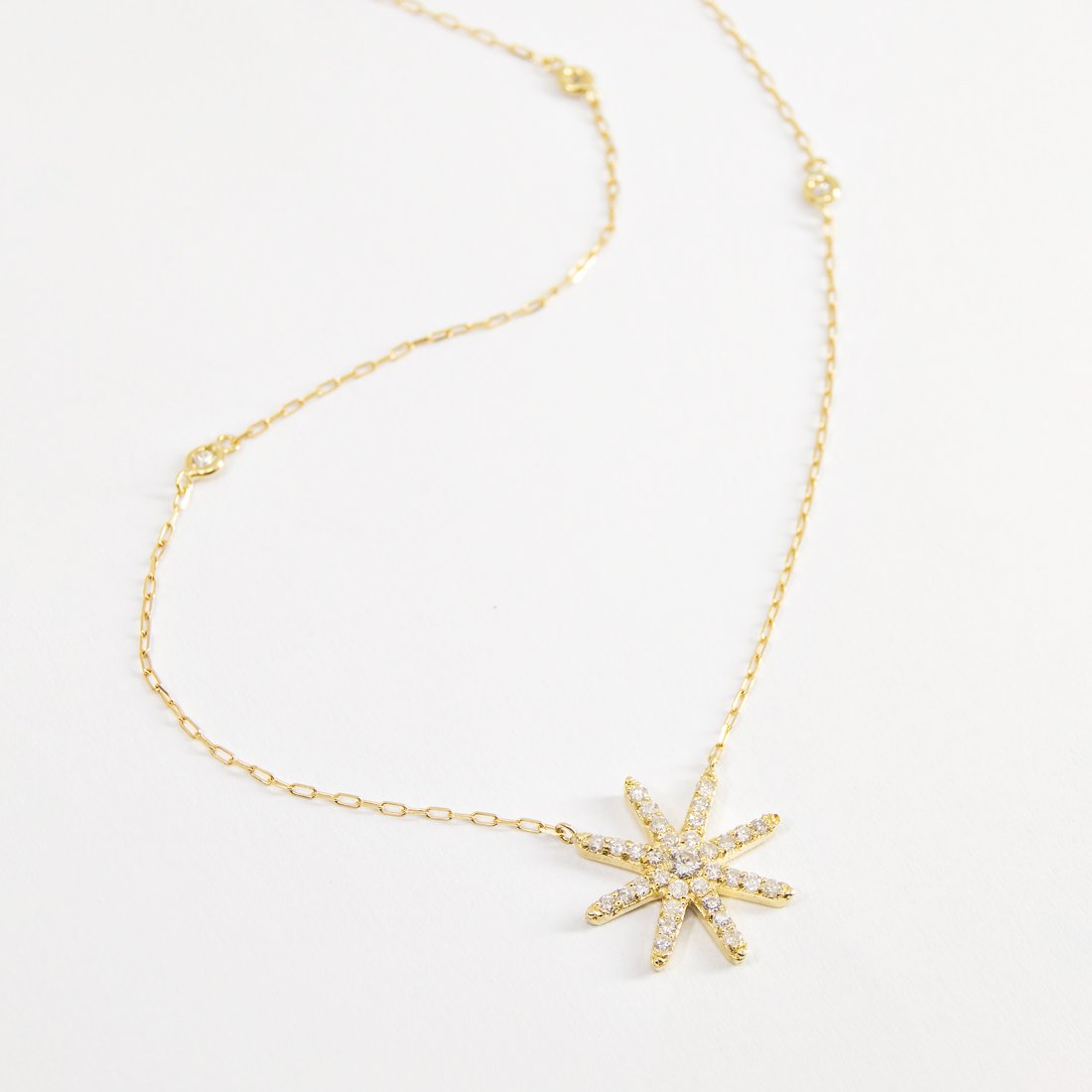 Choker Estrela Diamantes e Pastilhas