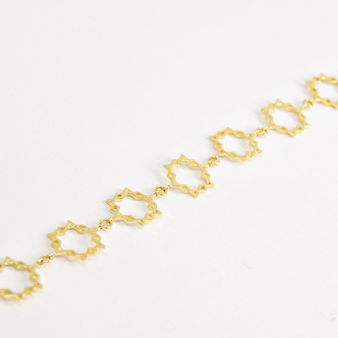 Choker Estrelas Coexist Ouro 18K