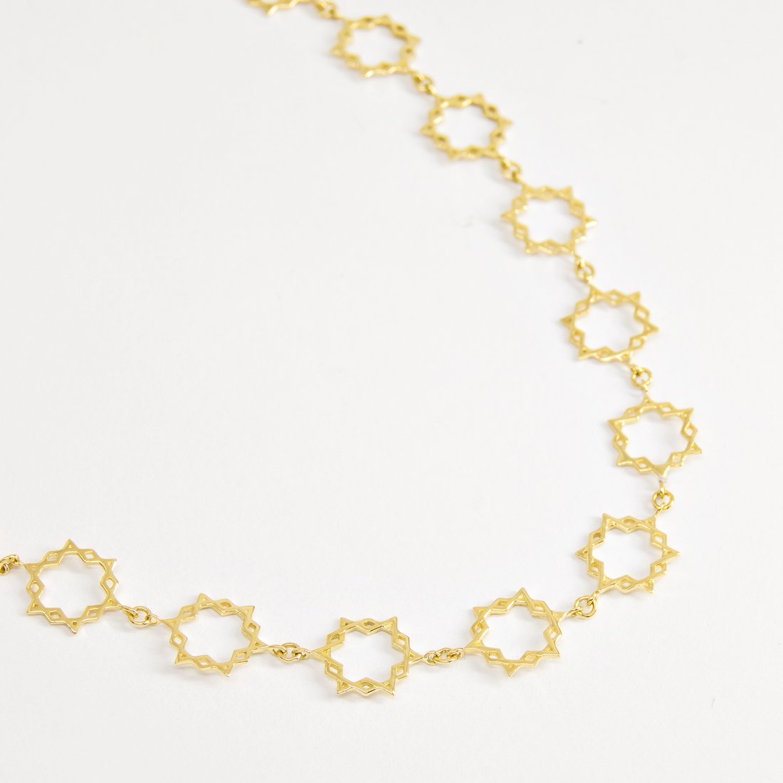 Choker Estrelas Coexist Ouro 18K