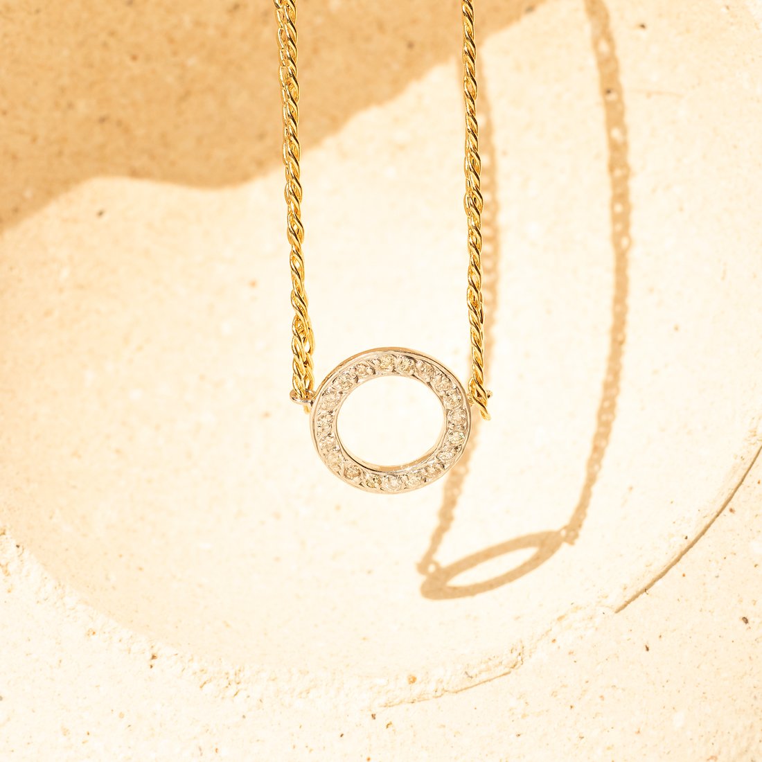 Choker Grumet Circulo Diamantes