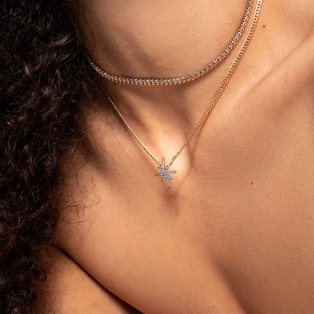 Choker Grumet Estrela Diamantes