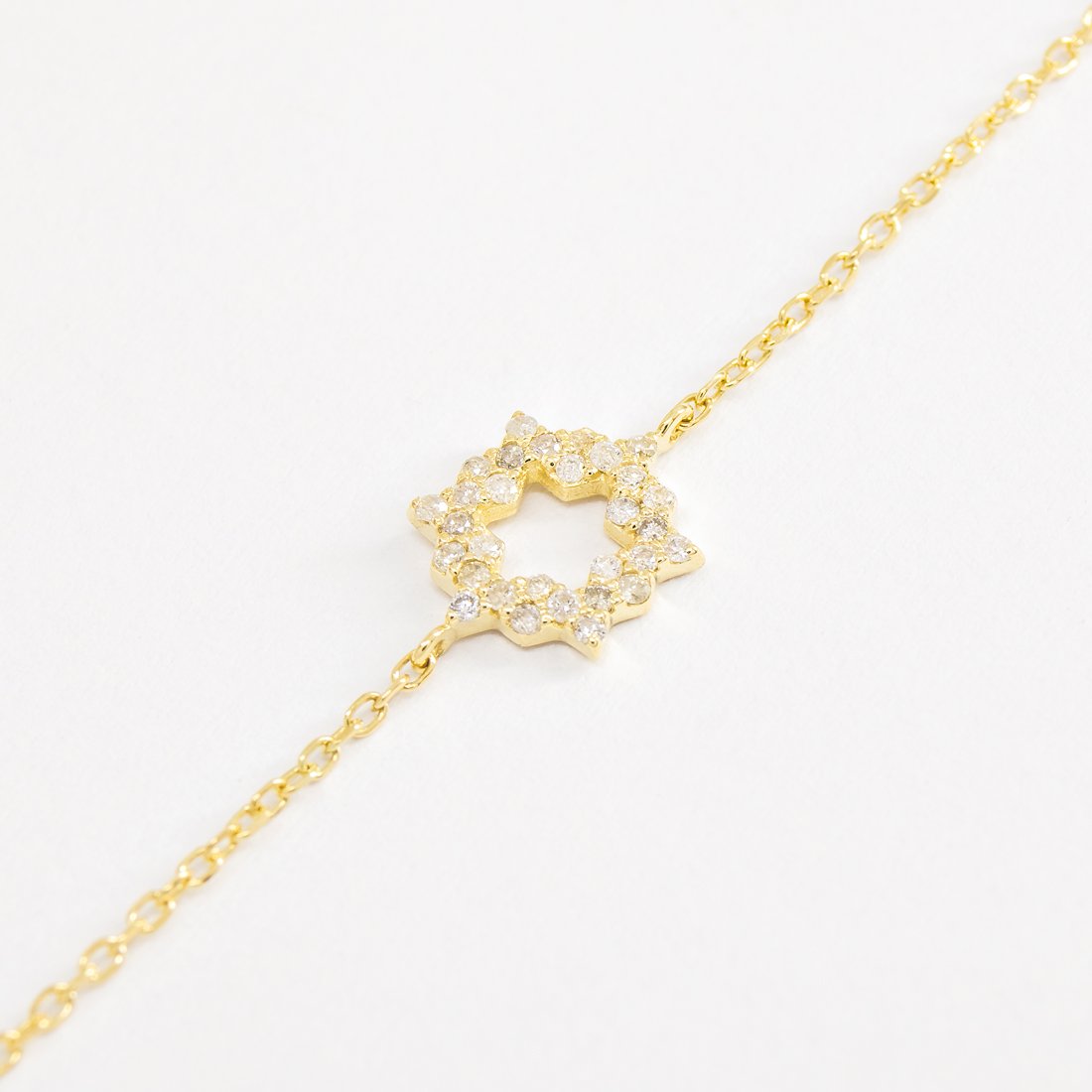 Choker Ouro 18k Estrela Coexist Diamantes