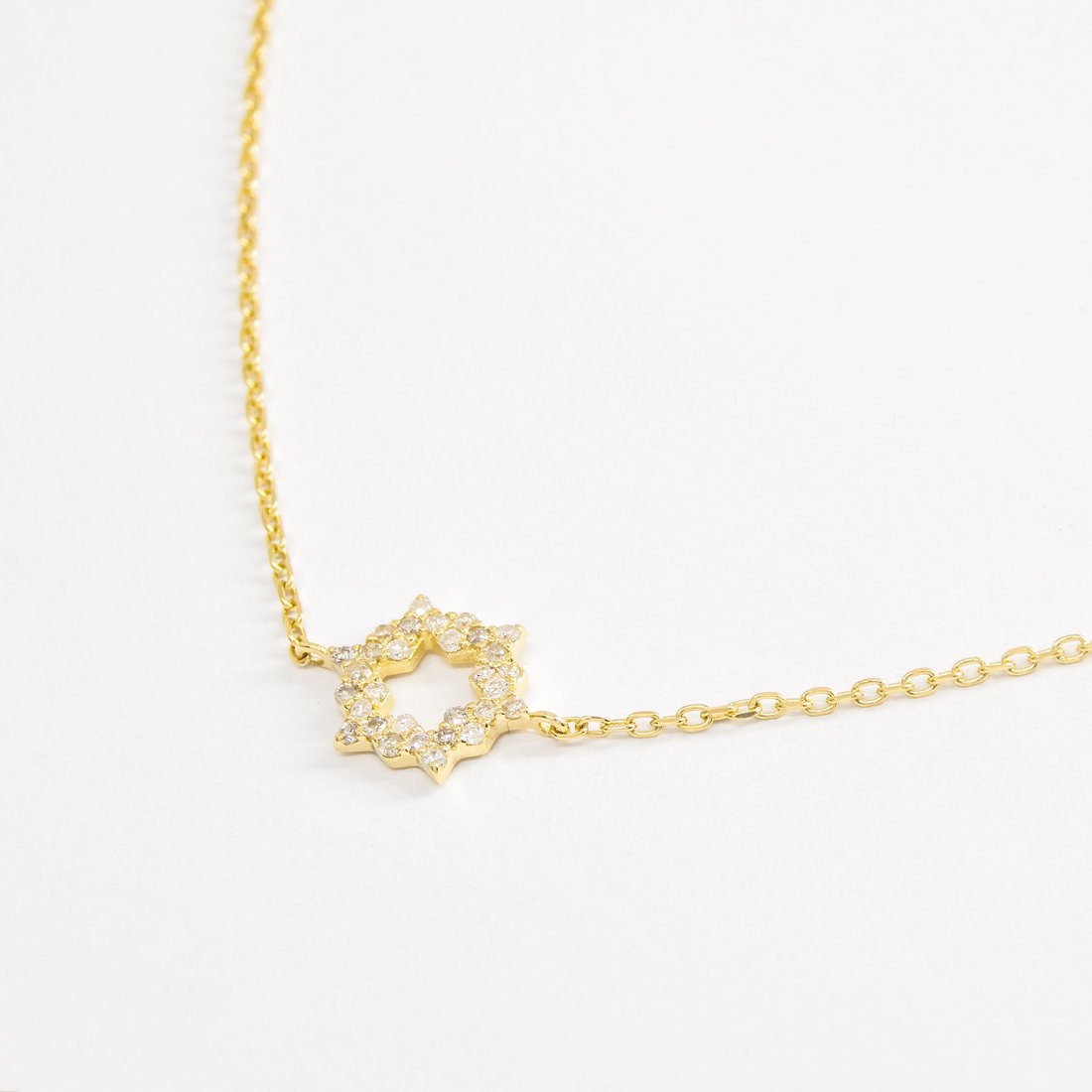 Choker Ouro 18k Estrela Coexist Diamantes