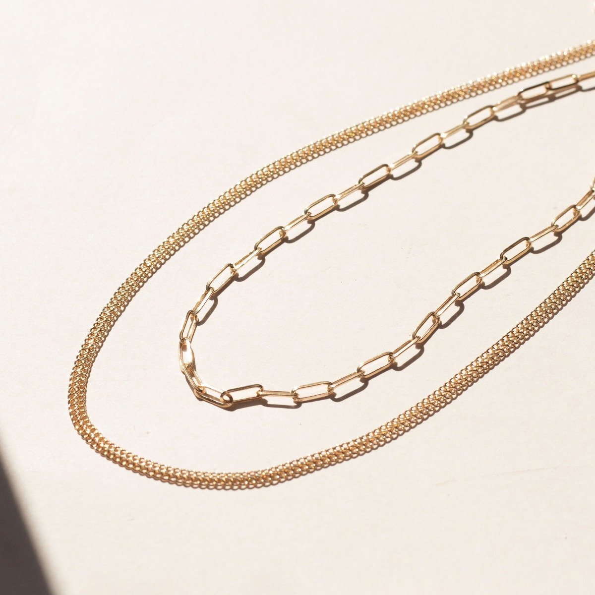 Choker Ouro 18K Vintage Tramas Compridas