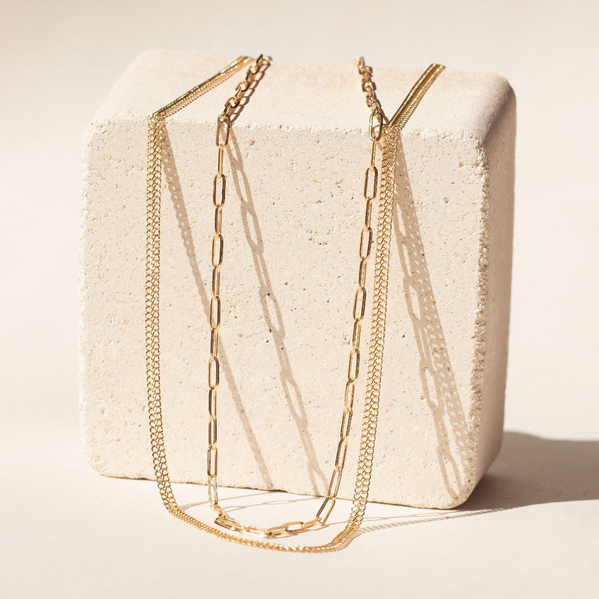 Choker Ouro 18K Vintage Tramas Compridas