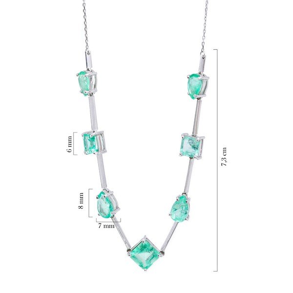 Choker Rígida Esmeralda Colombiana