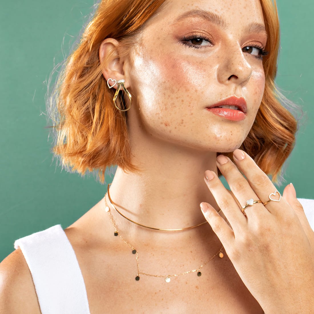 Choker Rígida Ouro Liso