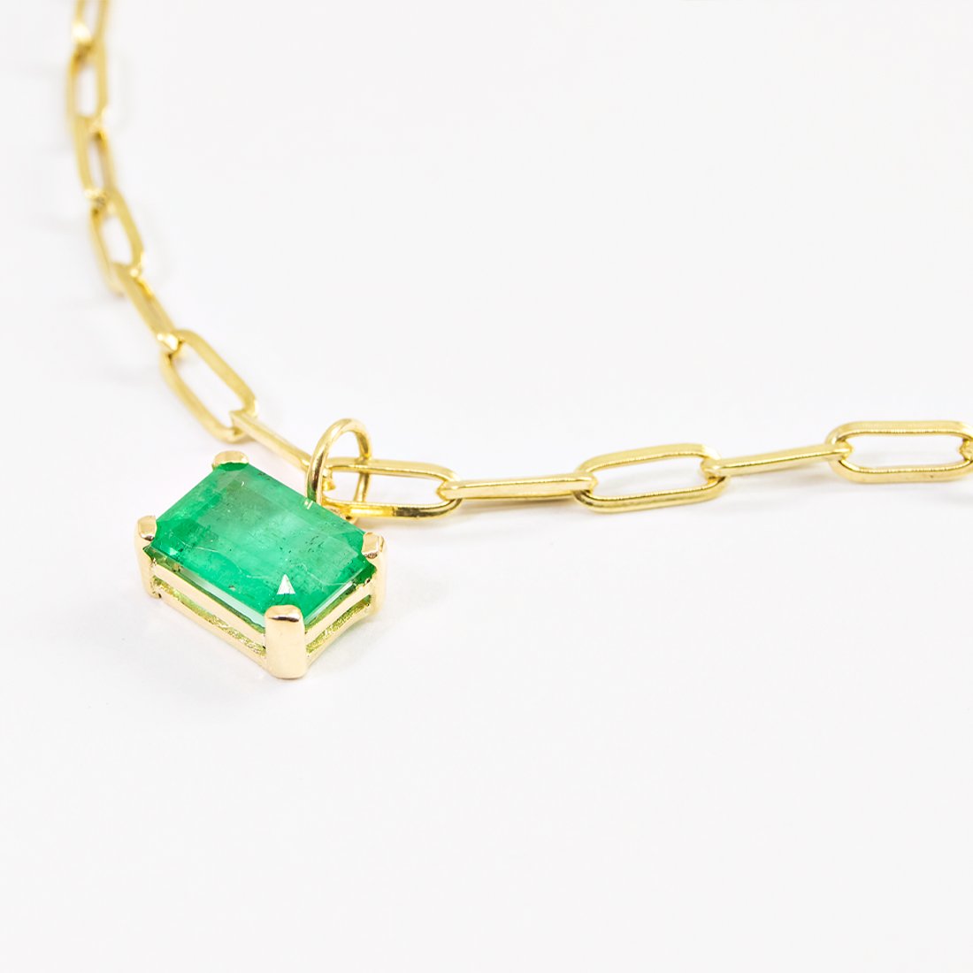 Choker Vintage Pingente Removível Esmeralda