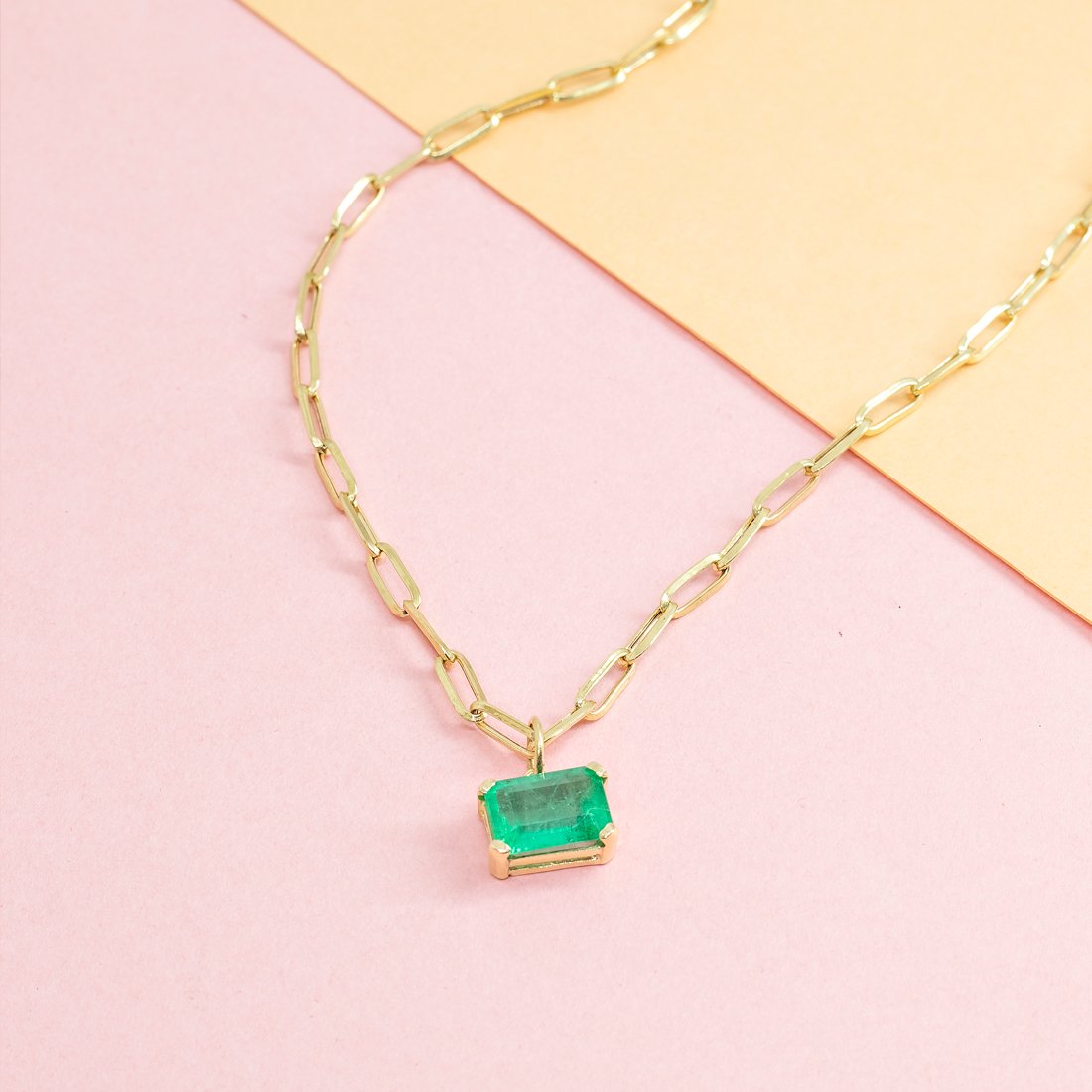Choker Vintage Pingente Removível Esmeralda