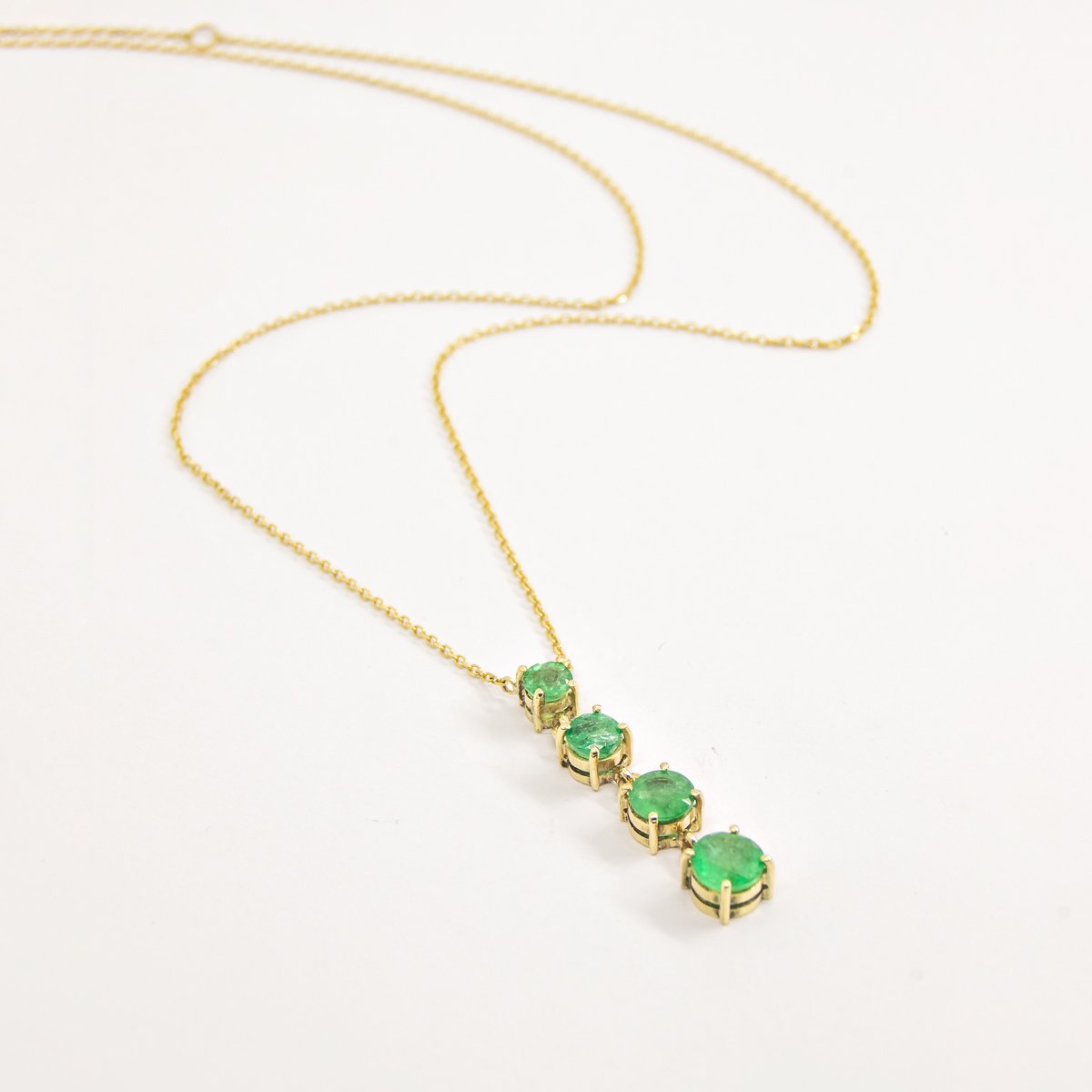 Colar Bucle Esmeraldas Ouro 18k