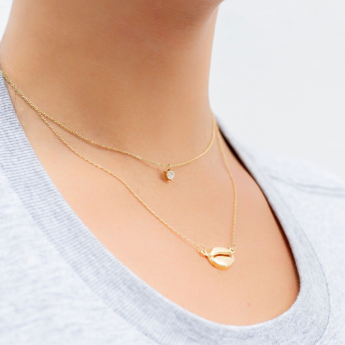 Colar Búzio Ouro 18K