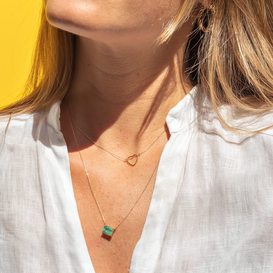 Colar Choker Coração Ouro