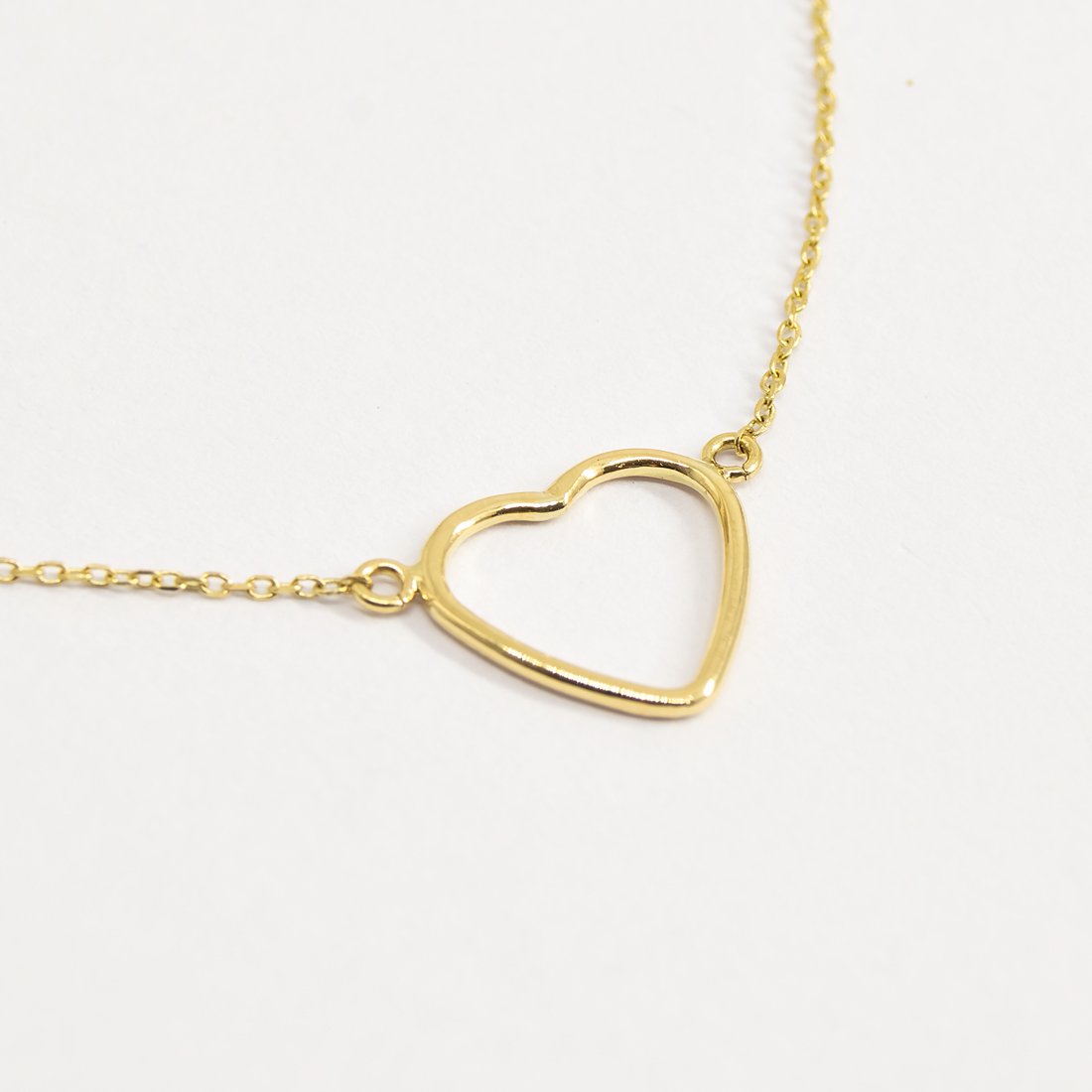 Colar Choker Coração Ouro