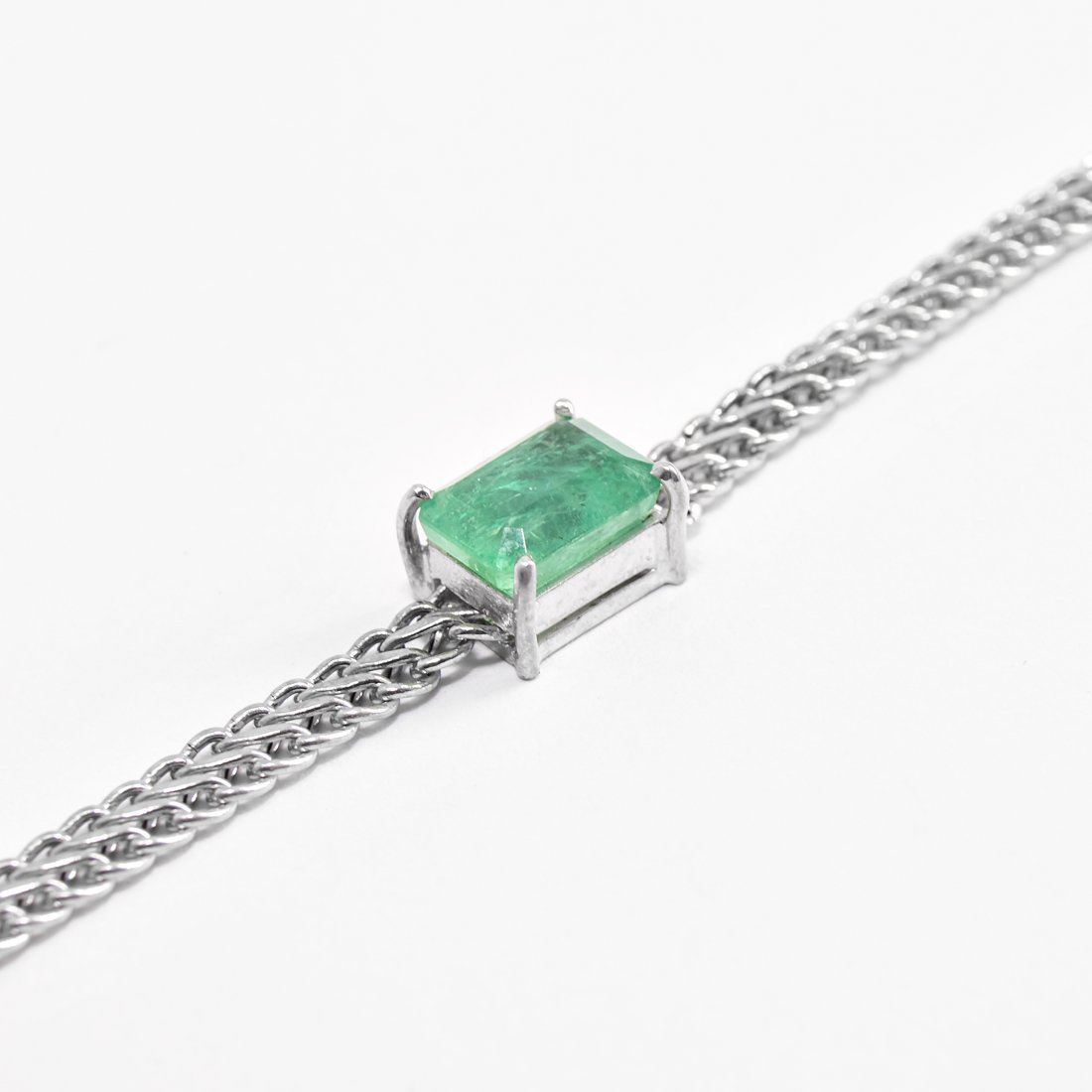 Colar Choker Escama de Peixe Esmeralda