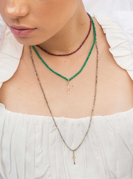 Colar Choker Full Rodolitas Abrilhantadas