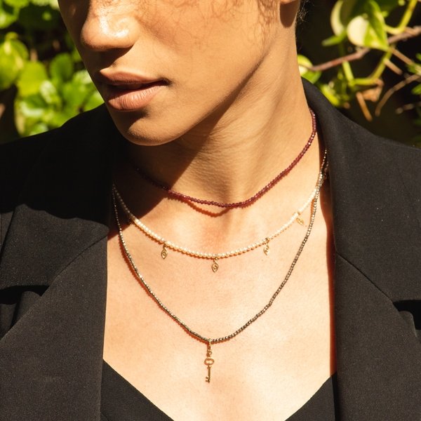 Colar Choker Full Rodolitas Abrilhantadas