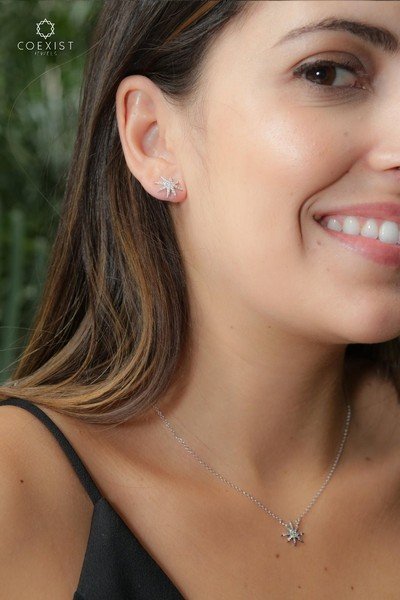 Colar Estrela Diamantes