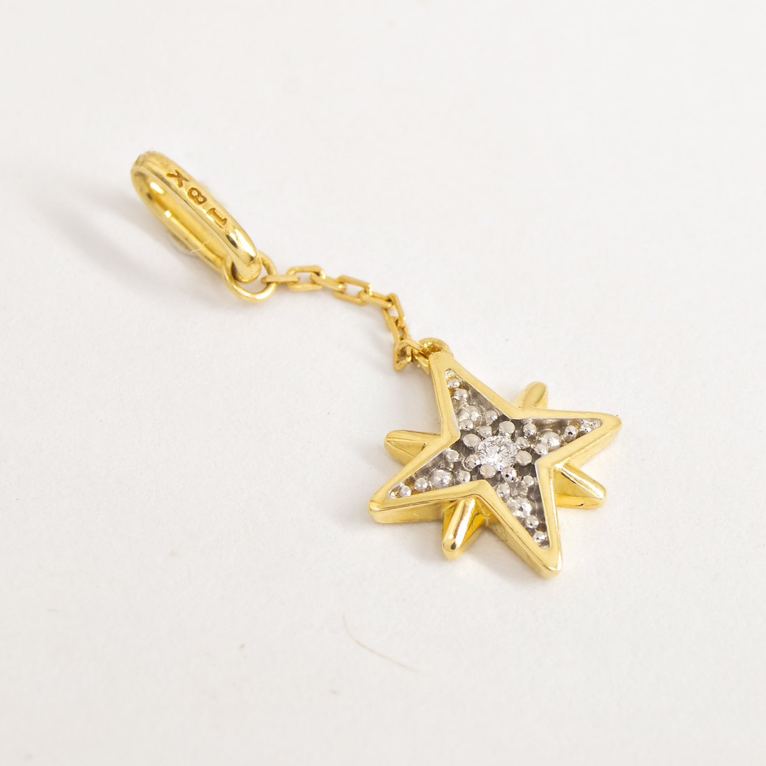 Colar Estrela Diamantes Corrente