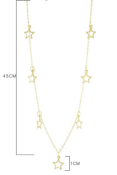 Colar Estrelinhas Vazadas 