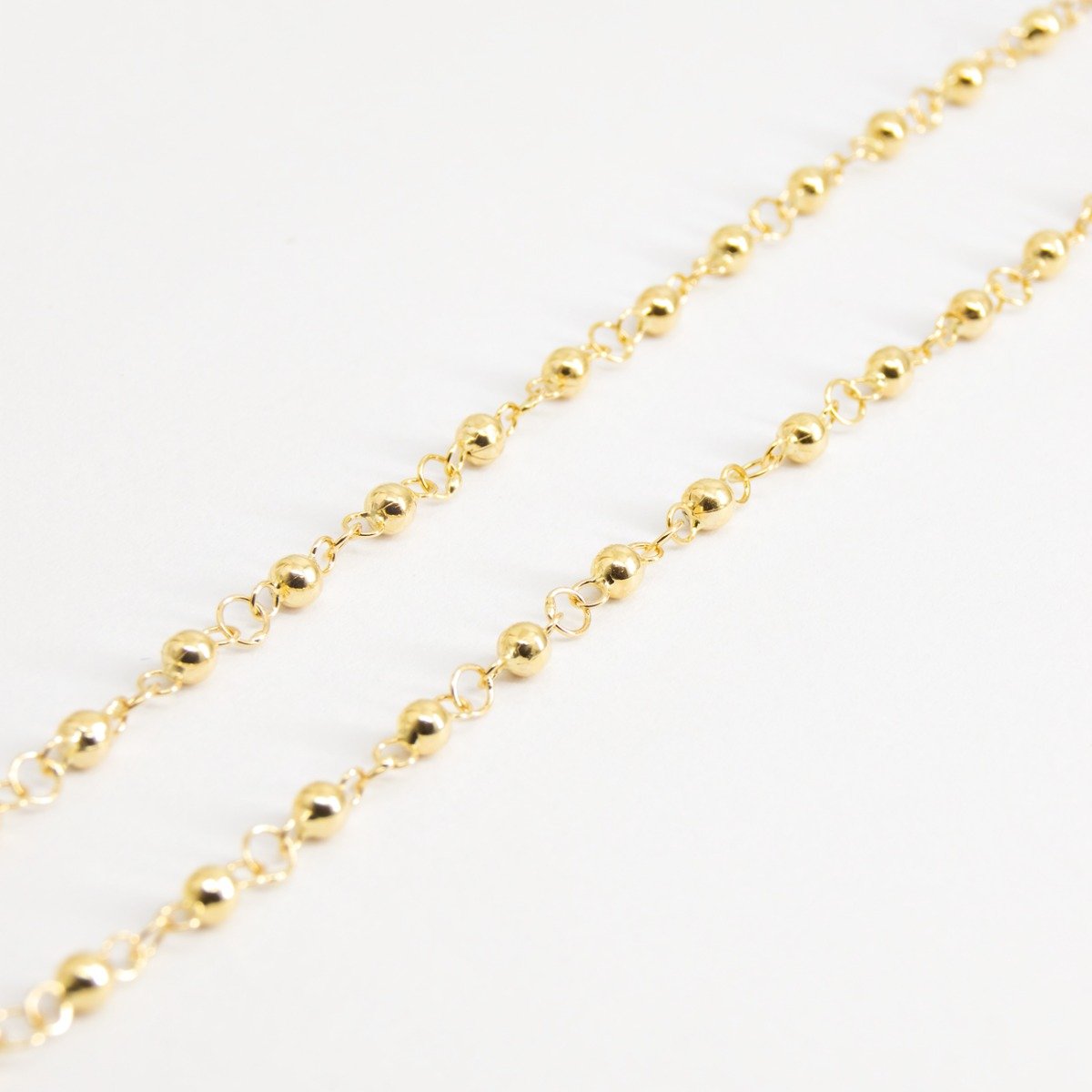 Colar Full Bolinhas Maciças Ouro 18k