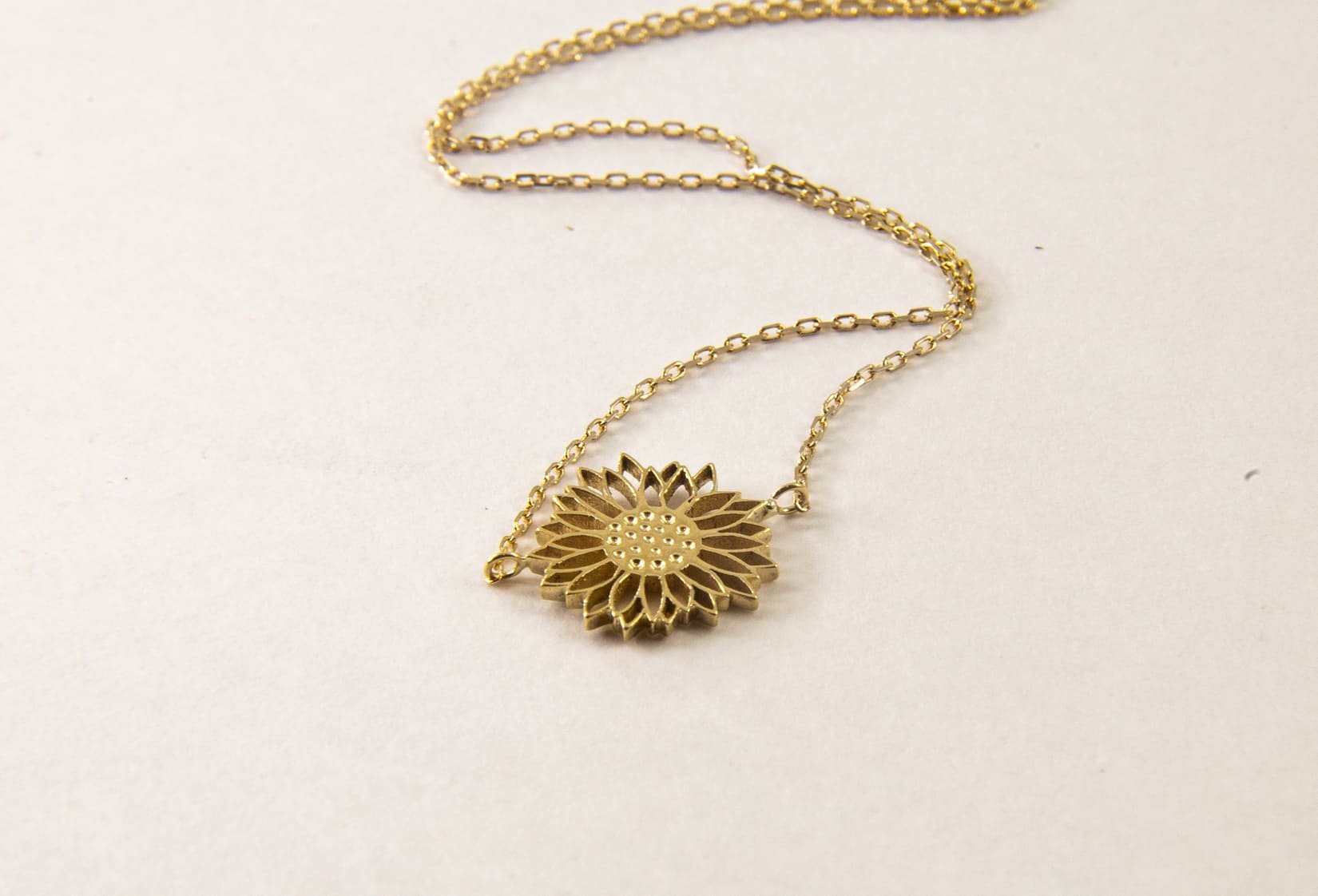 Colar Girassol Corrente Cartier