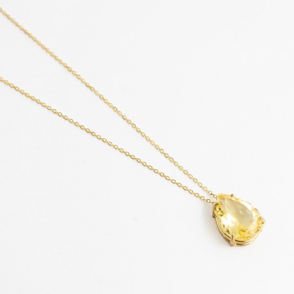 Colar Gota Extra Citrino