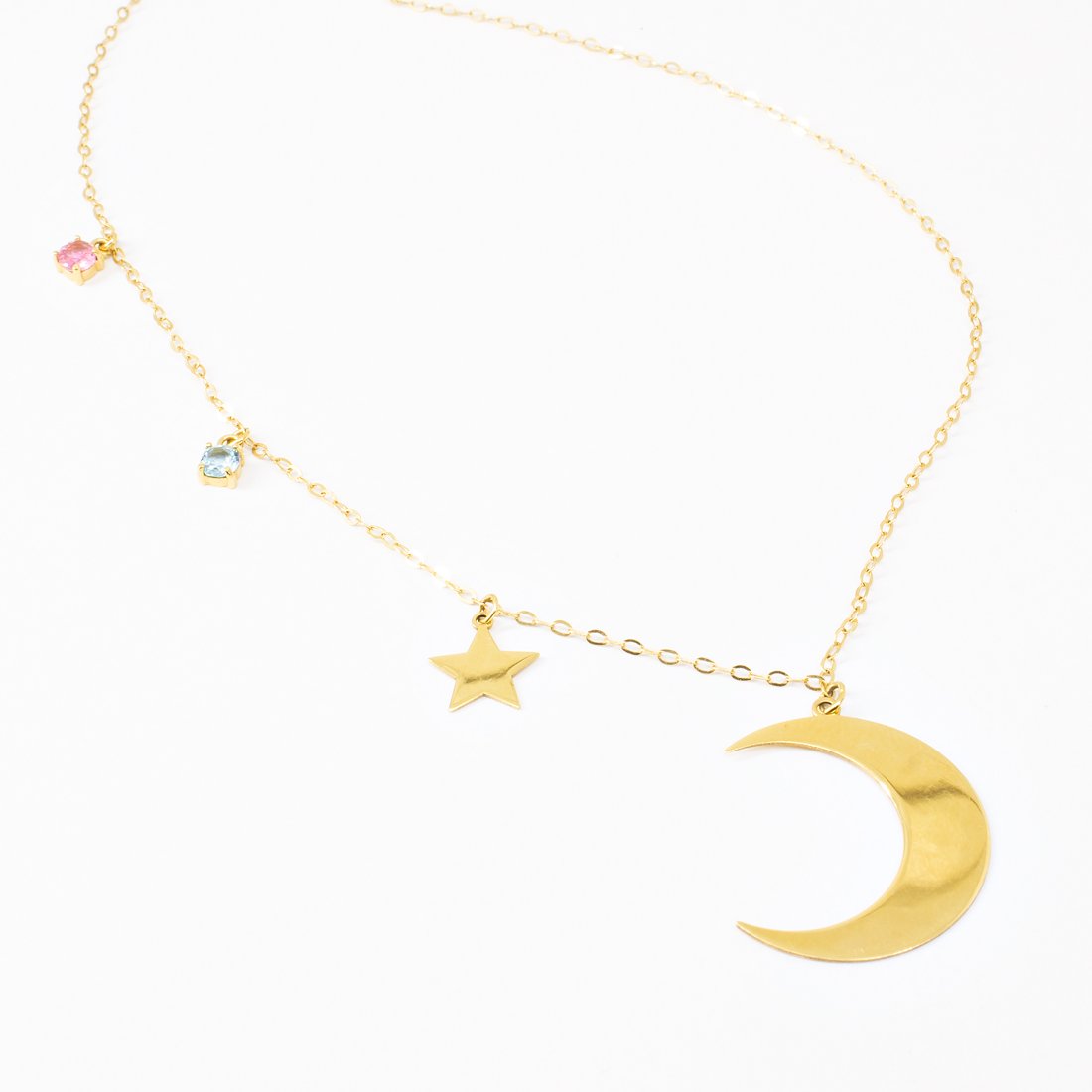 Colar Lua Estrela Turmalinas