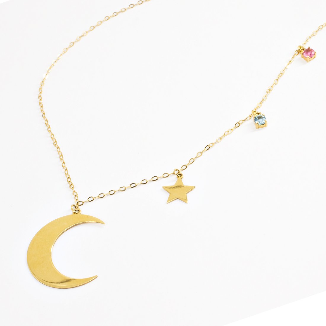 Colar Lua Estrela Turmalinas