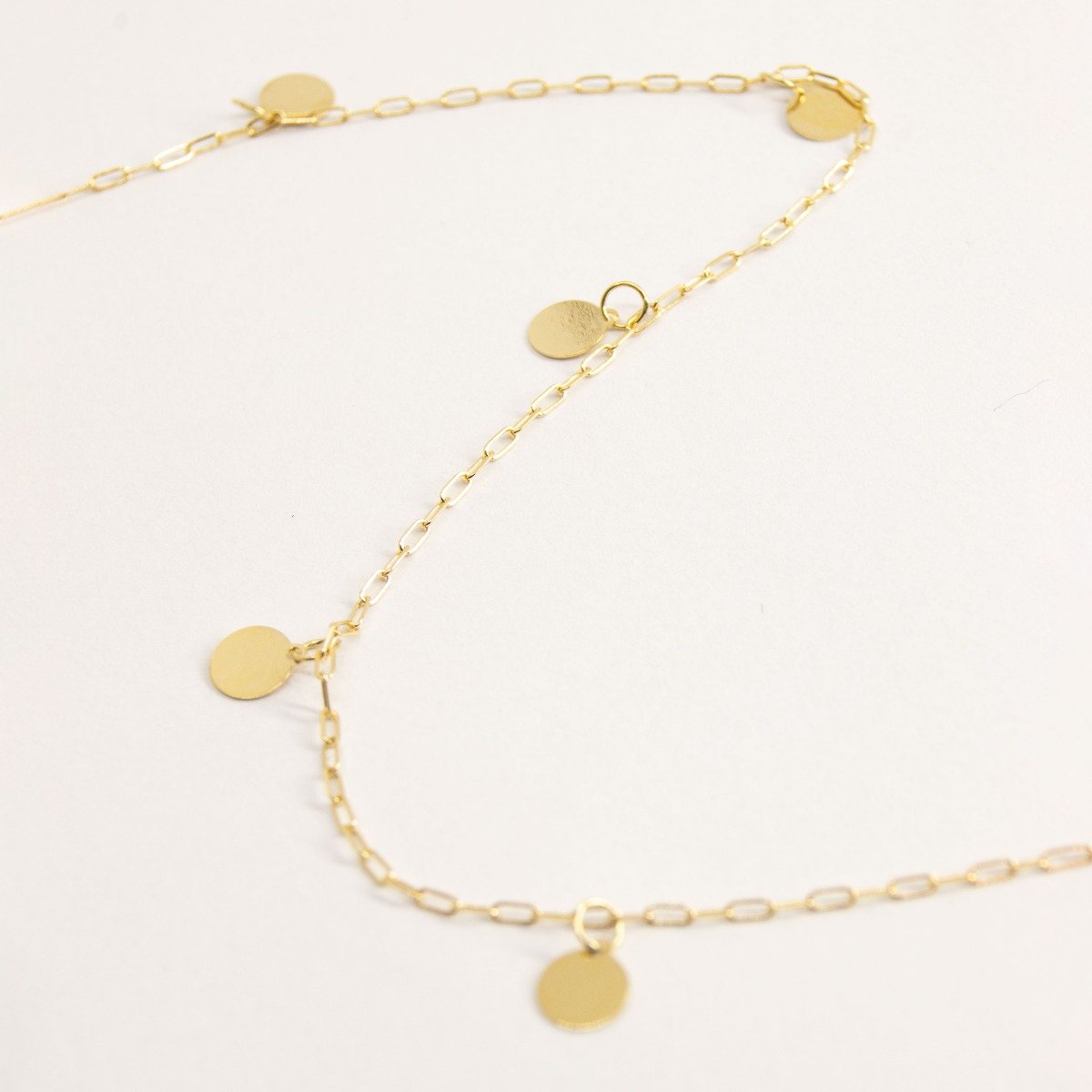 Colar Mystic Full Chapinhas Ouro 18K