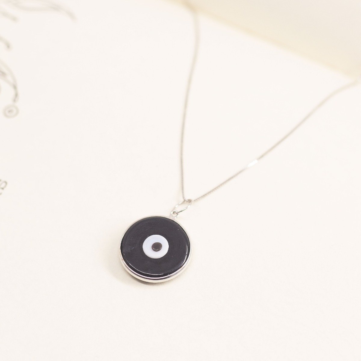 Colar Olho Grego Murano Black
