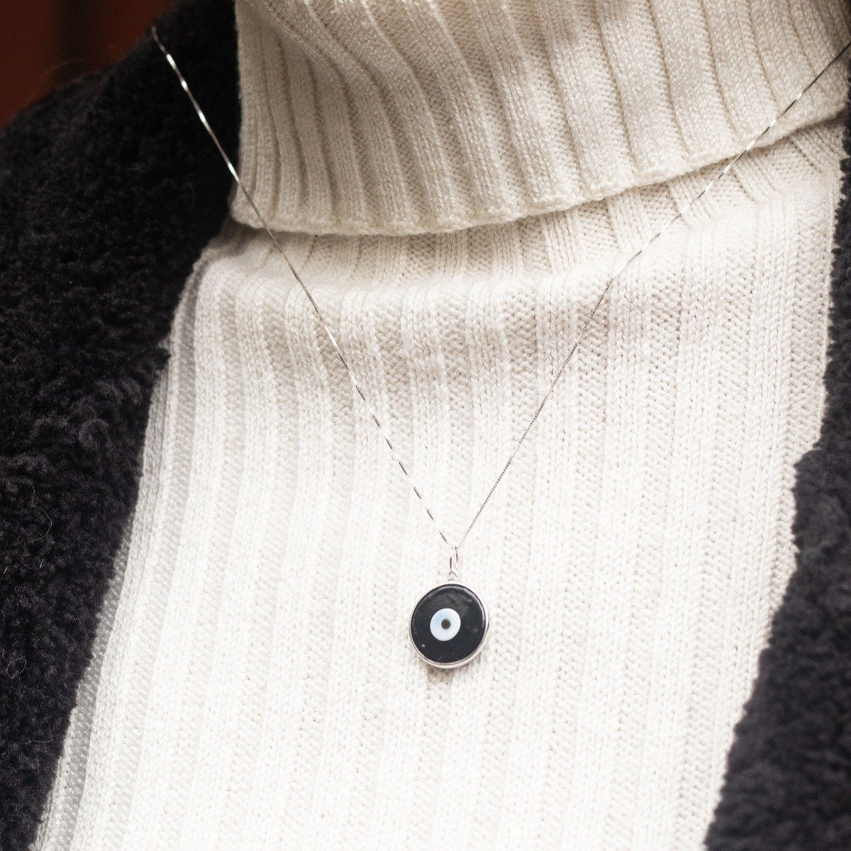 Colar Olho Grego Murano Black