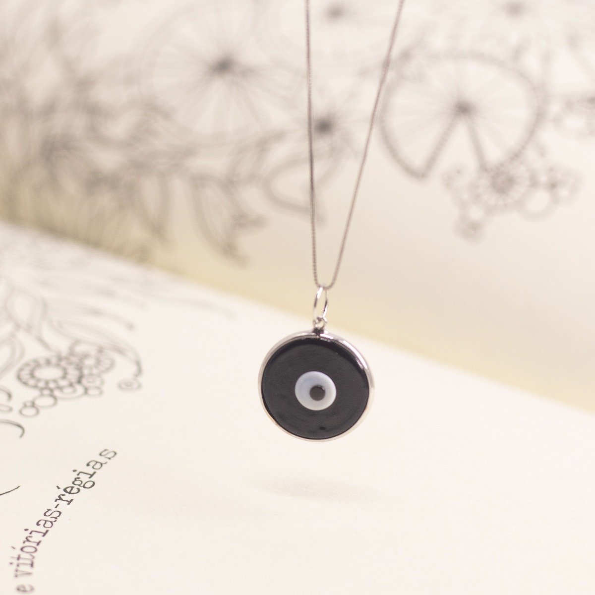 Colar Olho Grego Murano Black